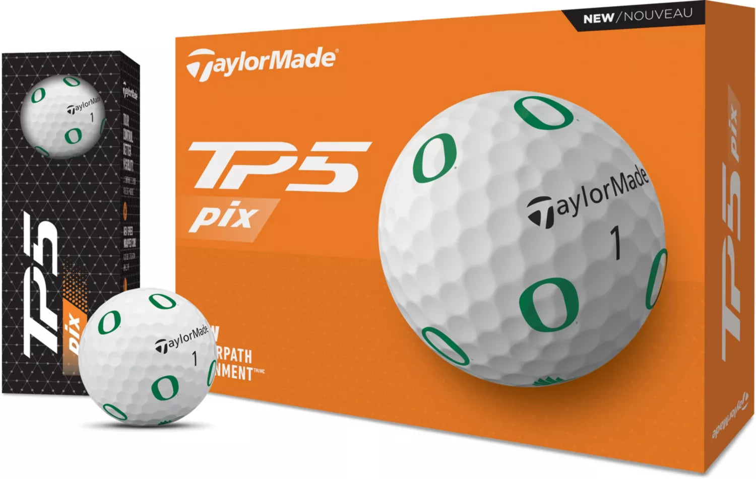 TaylorMade TP5 pix Oregon Ducks Golf Balls